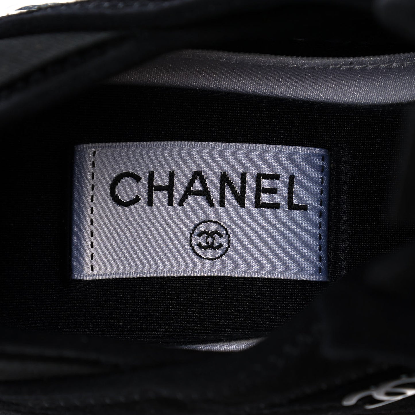 Suede Calfskin Velvet Grosgrain CC Sneakers 39 Black