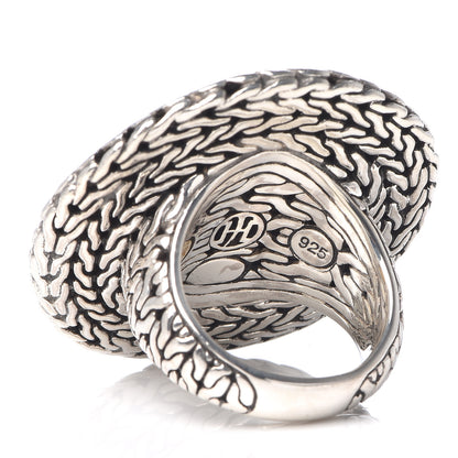 John Hardy Sterling Silver 22K Yellow Gold Hammered Disc Ring 52 6 6 of 6