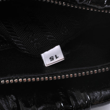 Prada Vernice Gaufre Tote Black 8 of 8