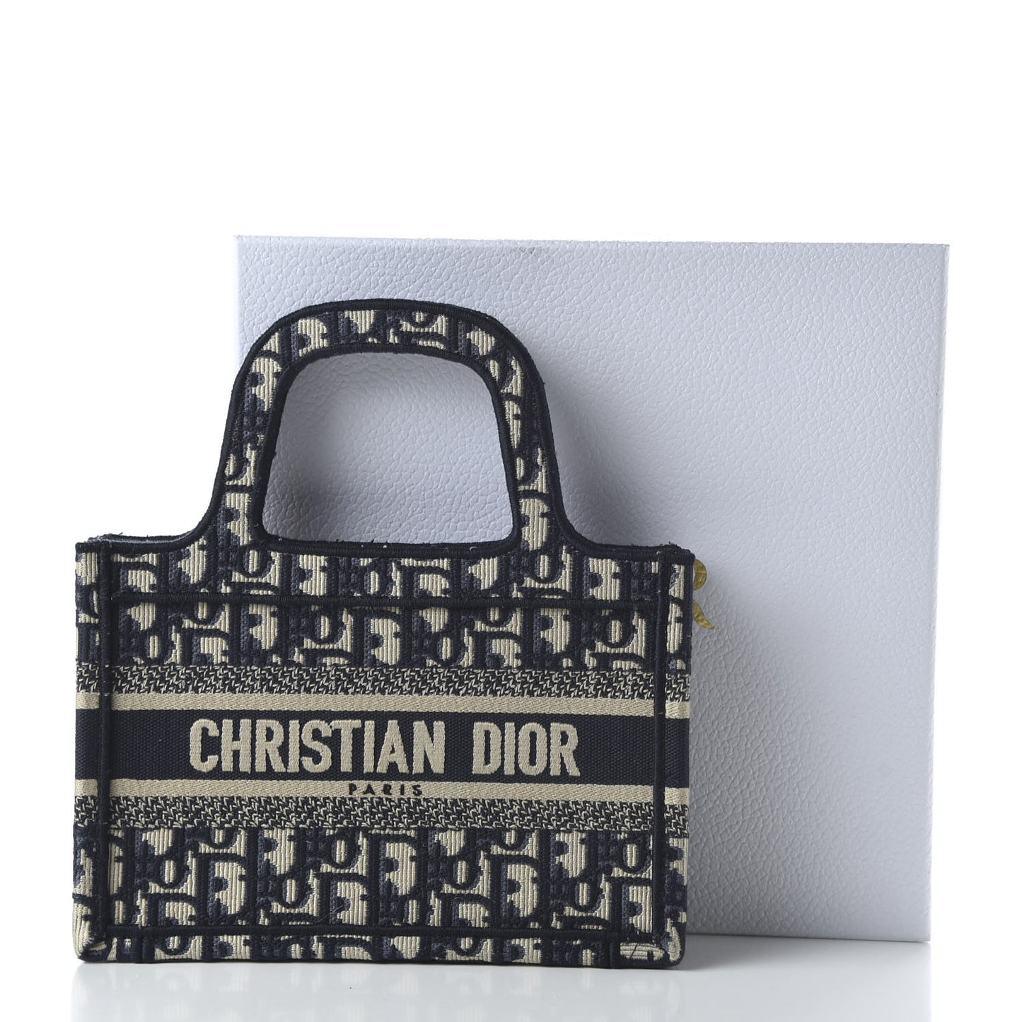 Oblique Mini Book Tote Blue Multicolor
