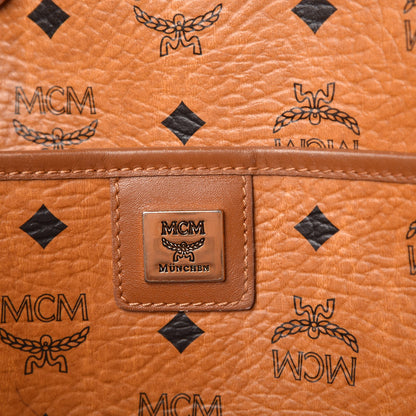 MCM Visetos Rudic Shopper Tote Cognac Orange 11 of 15
