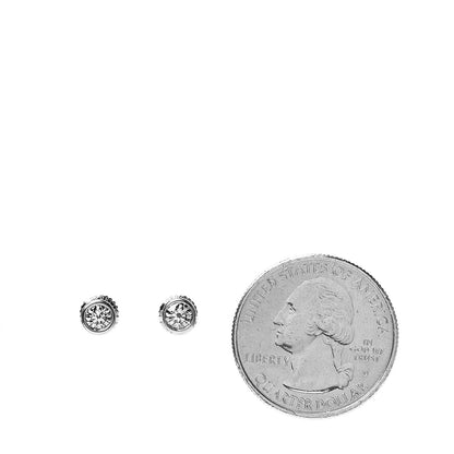 Tiffany Platinum Diamond .40ctw Elsa Peretti Diamonds By The Yard Earrings 2 of 4