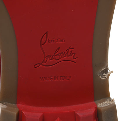 Christian Louboutin Veau Velours Charletta Brogue Oxfords 39 Flamenco 8 of 12
