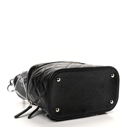 Chanel Crumpled Calfskin PVC Quilted Backpack Black 4 of 10