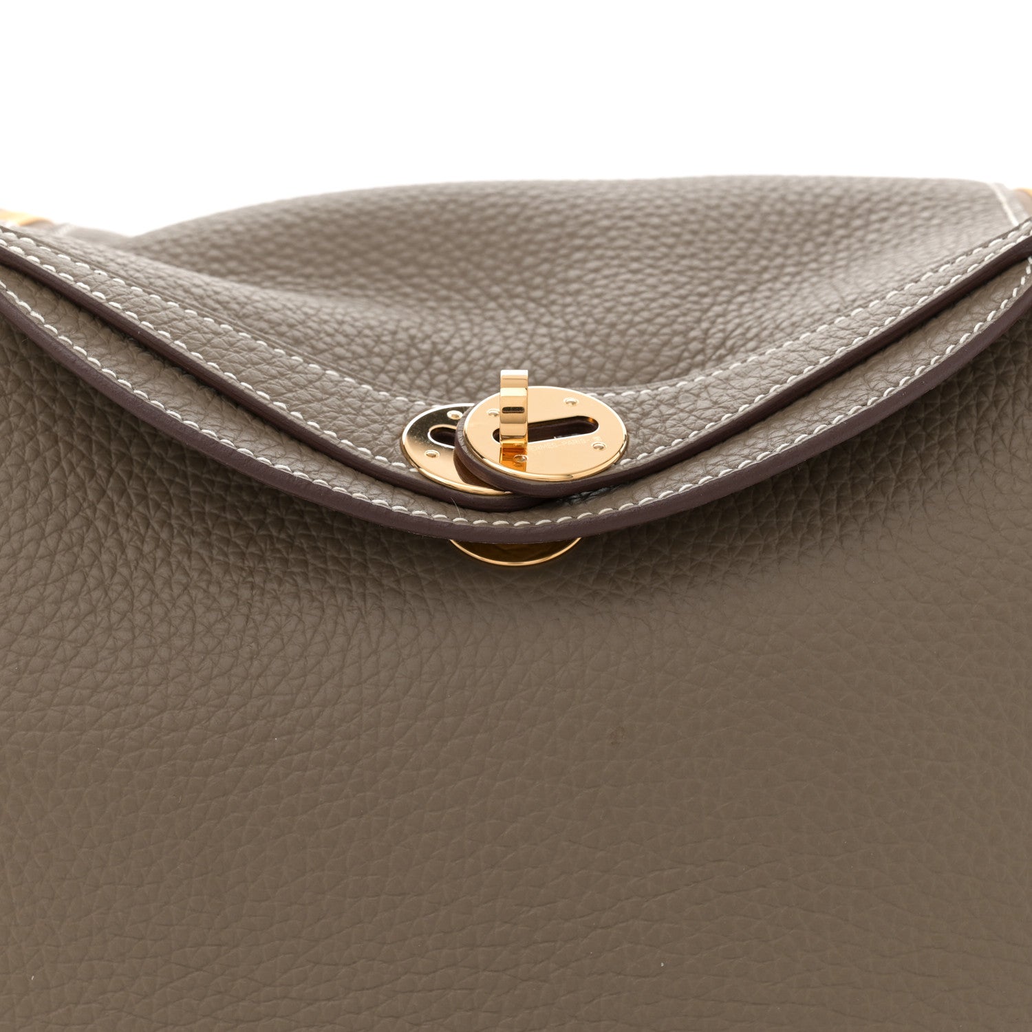 Hermes Taurillon Clemence Lindy 26 Etoupe 8 of 11