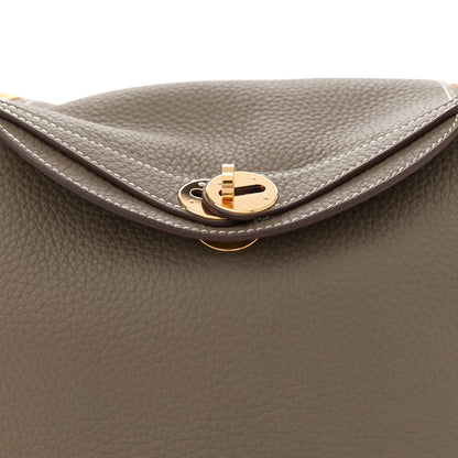 Hermes Taurillon Clemence Lindy 26 Etoupe 8 of 11
