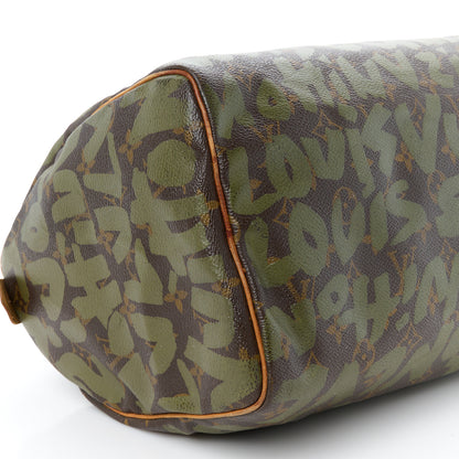 Louis Vuitton Monogram Graffiti Speedy 30 Kaki 10 of 14