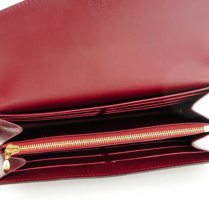 Louis Vuitton Vernis Sarah Wallet NM Griotte 5 of 6