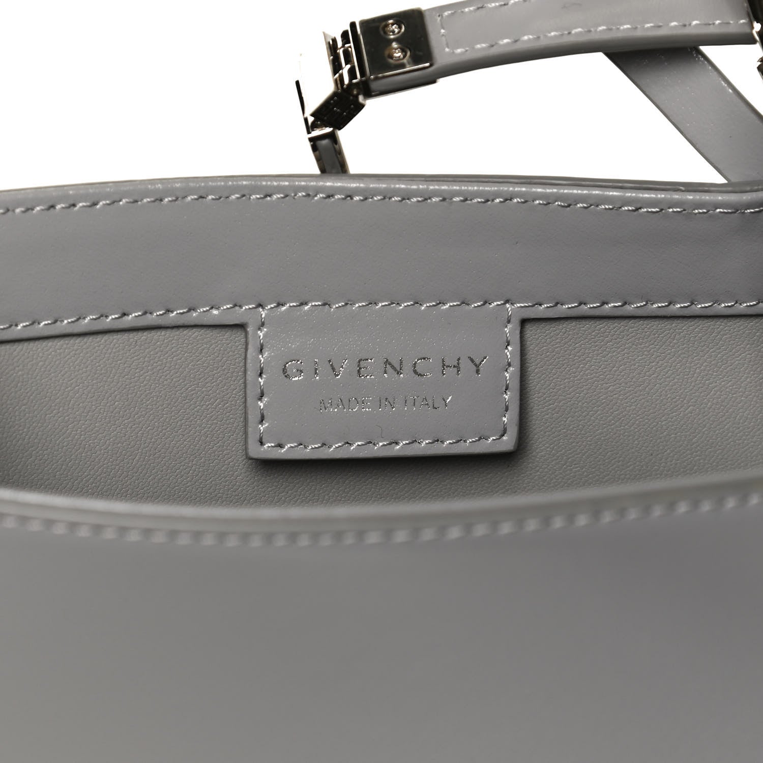 Givenchy Box Calfskin Small Cut Out Shoulder Bag Cloud Grey 5 of 11
