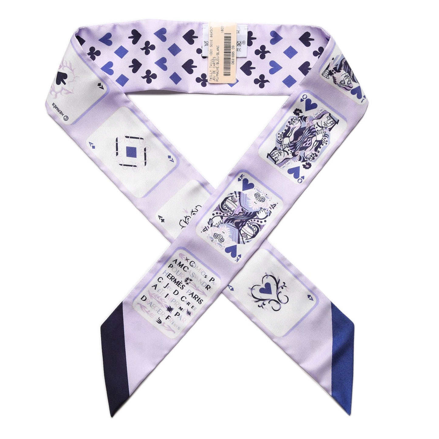 Silk Jeu de Cartes Twilly Purple Mauve Bleu White