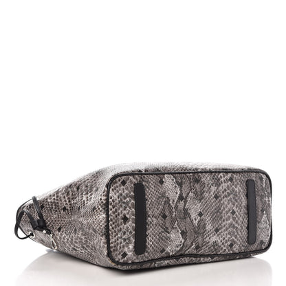 MCM Snake Embossed Medium Shopper Grey 4 of 8