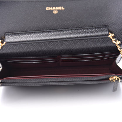 Chanel Caviar Quilted Wallet On Chain WOC Black 5 of 11