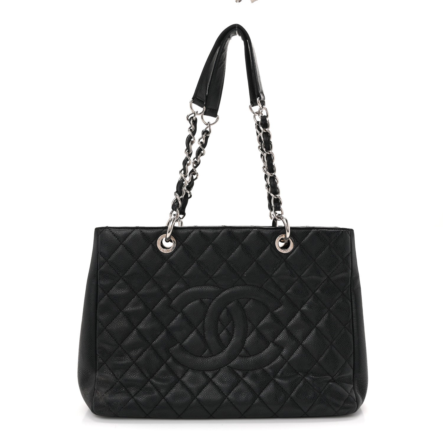 Chanel Caviar Quilted Grand Shopping Tote GST Black 1 of 15