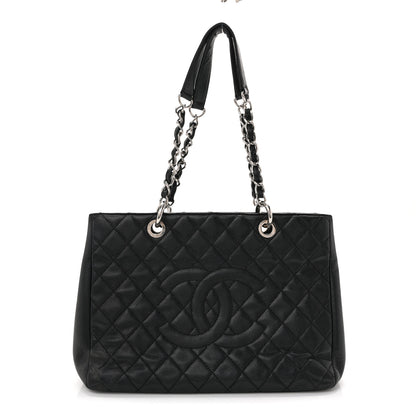 Chanel Caviar Quilted Grand Shopping Tote GST Black 1 of 15