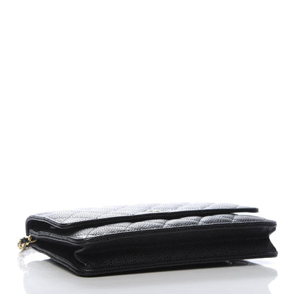 Chanel Caviar Quilted Wallet On Chain WOC Black 4 of 10