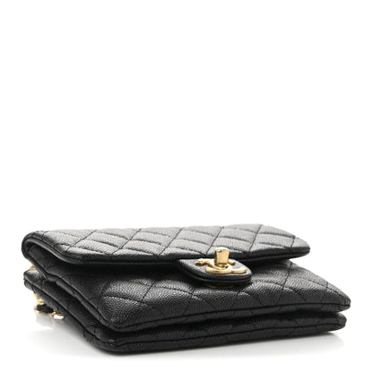 Chanel Shiny Caviar Pick Me Up Flap Belt Bag Black 3 of 10