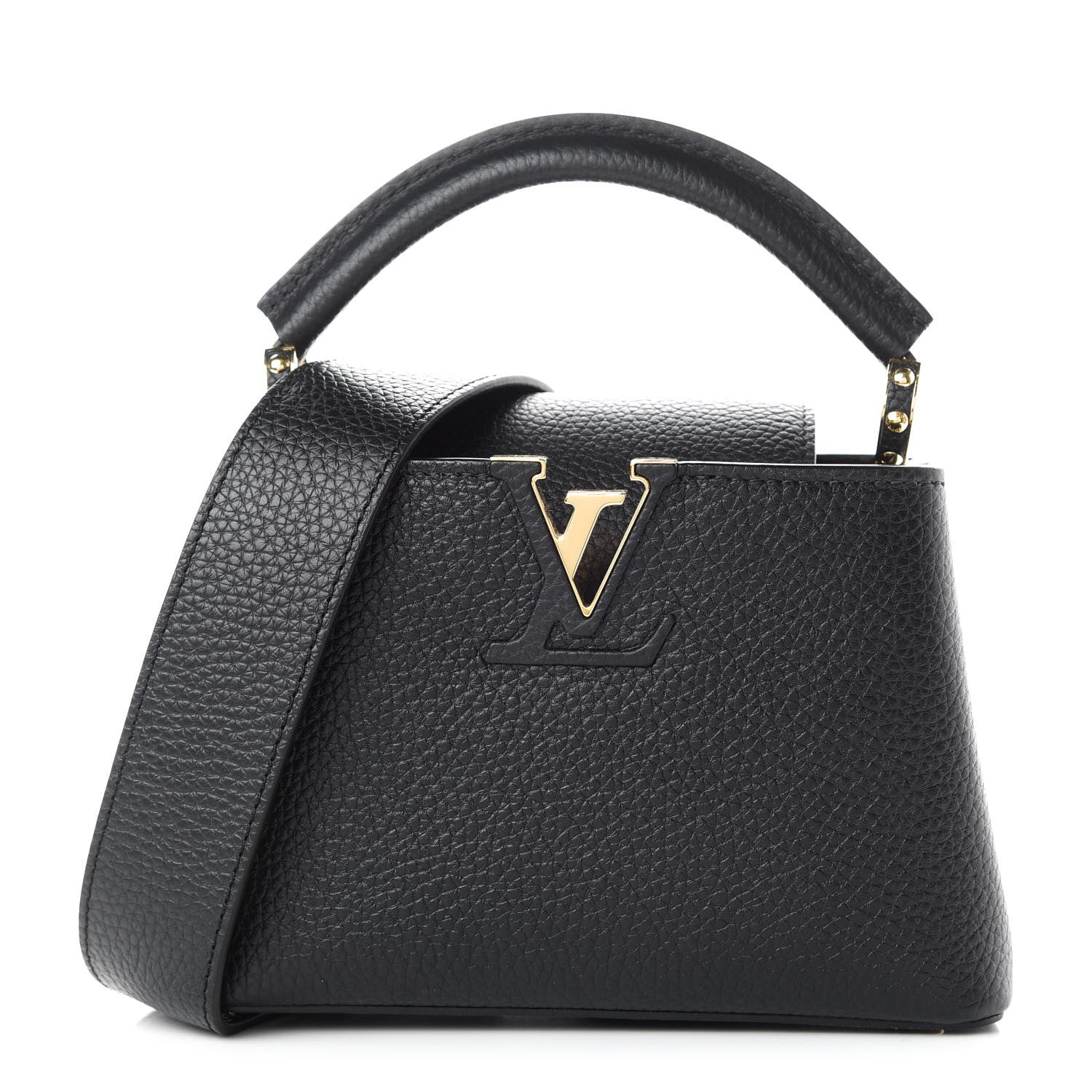 Louis Vuitton Taurillon Mini Capucines Black 1 of 9