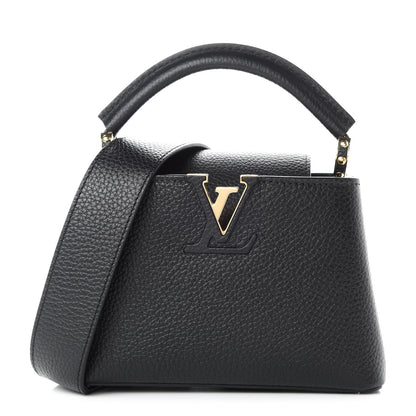 Louis Vuitton Taurillon Mini Capucines Black 1 of 9