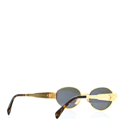 Celine Metal Triomphe 01 Sunglasses CL40235U Gold Green 4 of 7