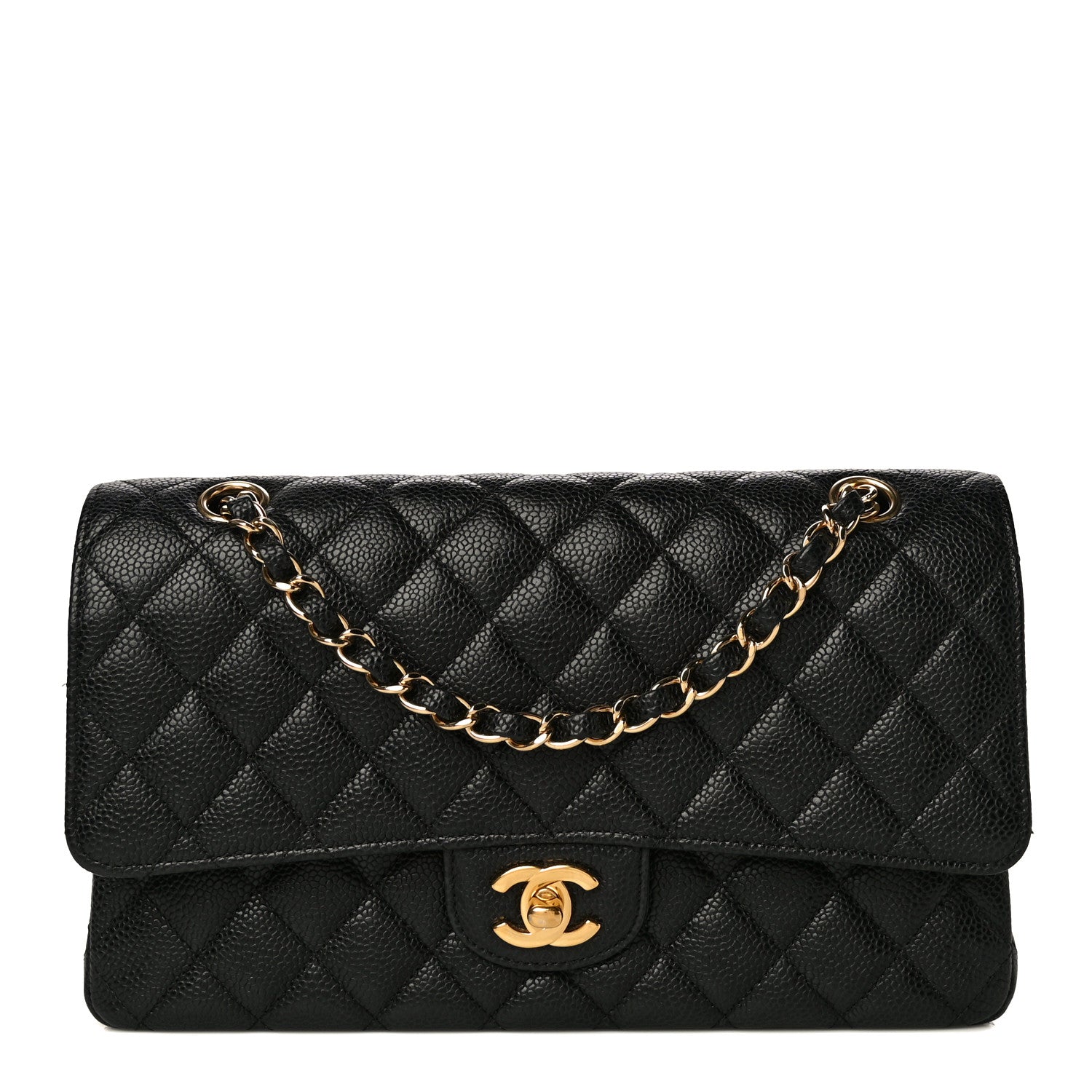 Chanel Caviar Quilted Medium Double Flap Black 1 of 11