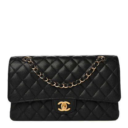 Chanel Caviar Quilted Medium Double Flap Black 1 of 11