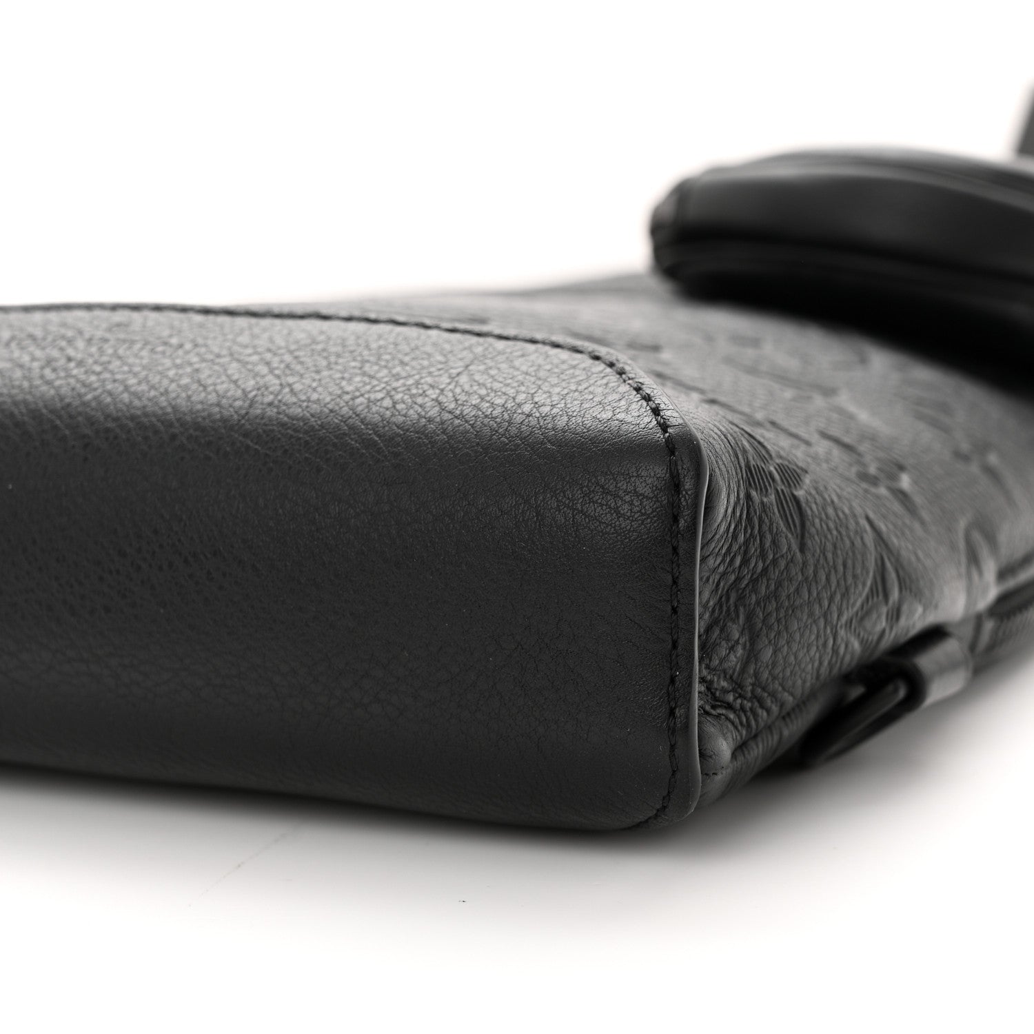 Louis Vuitton Calfskin Shadow Monogram Duo Slingbag Black 9 of 11