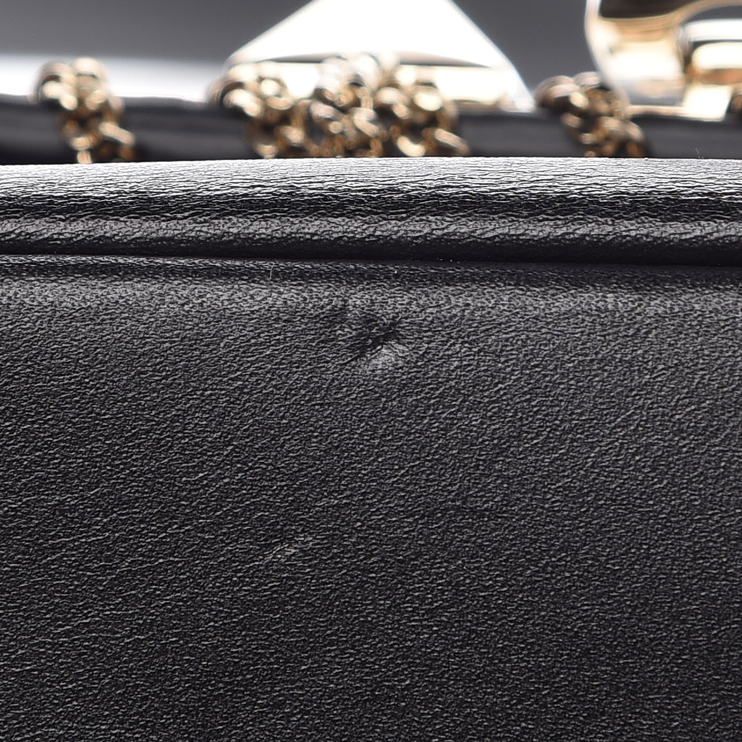 Valentino Garavani Calfskin Groumette Small Demilune Double Handle Satchel Black 9 of 10