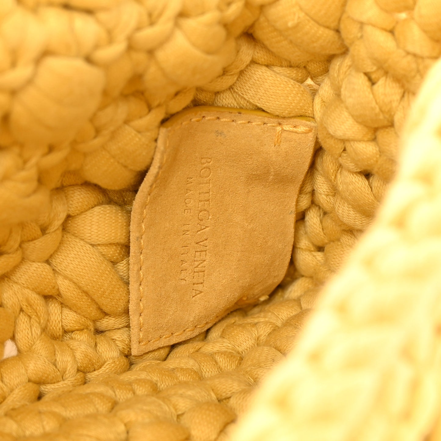 Jersey Crochet Shoulder Bag Buttercup Gold