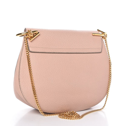 Chloe Grained Lambskin Drew Shoulder Bag Cement Pink 3 of 8
