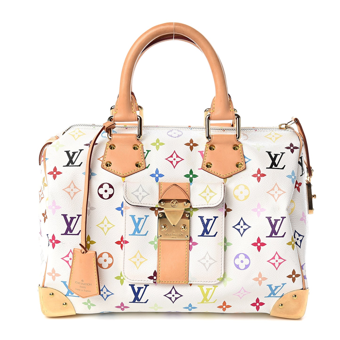 Monogram Multicolor Speedy 30 White