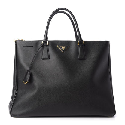 Prada Saffiano Lux Extra Large Galleria Double Zip Tote Black 1 of 9