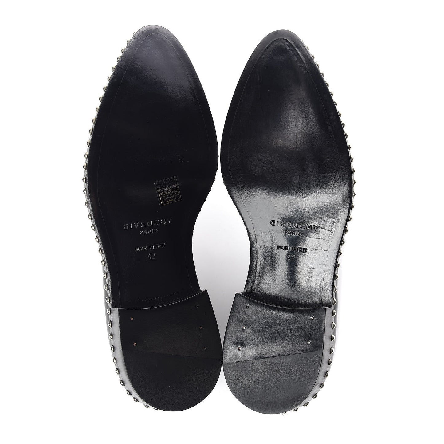 Calfskin Studded Iconic Richelieu Oxford 42 Black