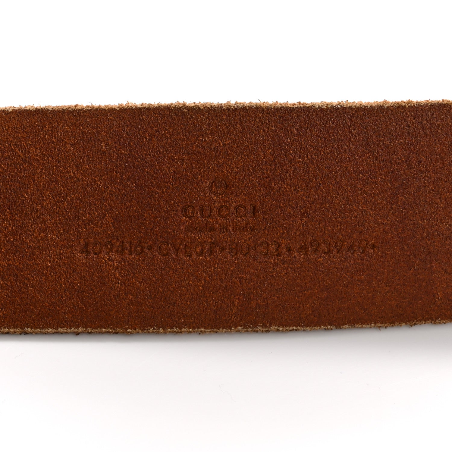 Gucci Faded Calfskin Double G 40mm Belt 80 32 Cuir 5 of 7