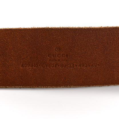 Gucci Faded Calfskin Double G 40mm Belt 80 32 Cuir 5 of 7
