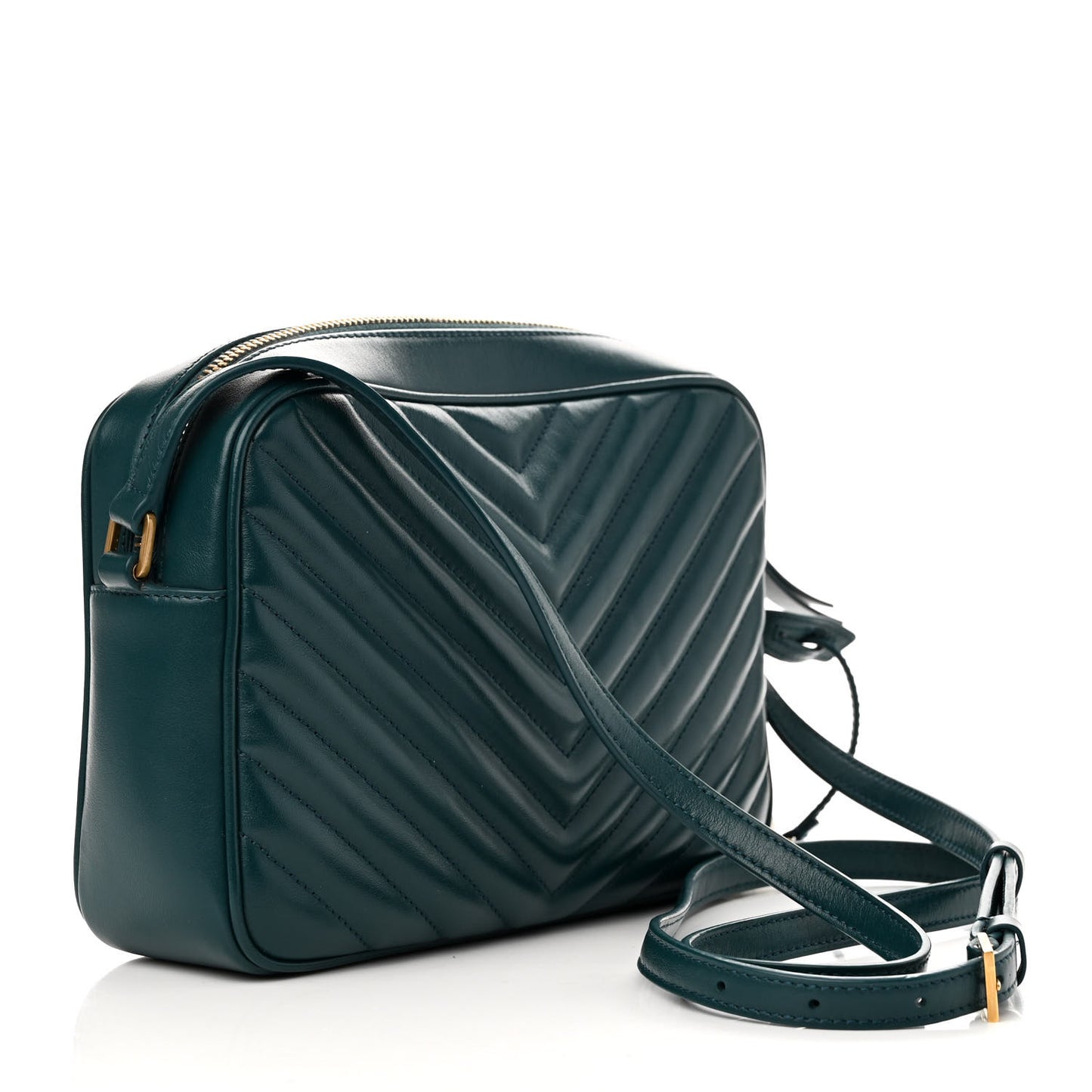 Calfskin Matelasse Monogram Lou Camera Bag Sea Turquoise