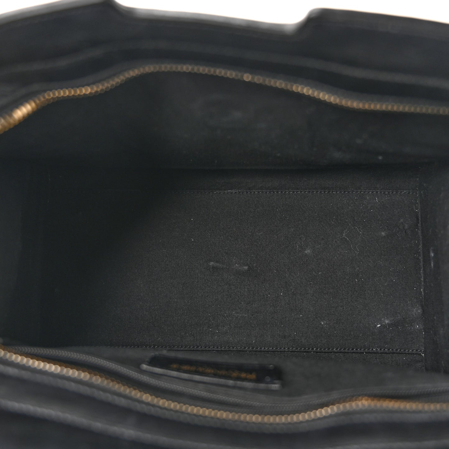 Textured Calfskin Small Classic Y Cabas Black