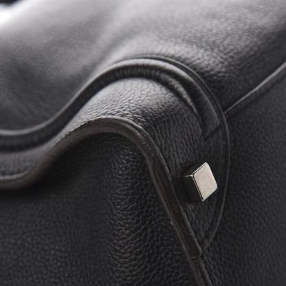 Celine Drummed Calfskin Shoulder Luggage Black 10 of 11