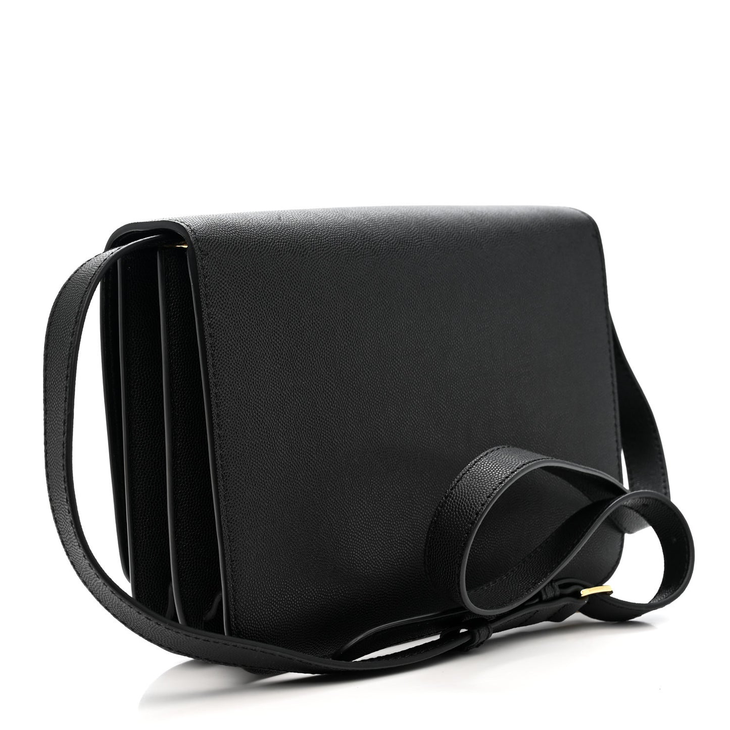 Grained Calfskin Medium TB Bag Black