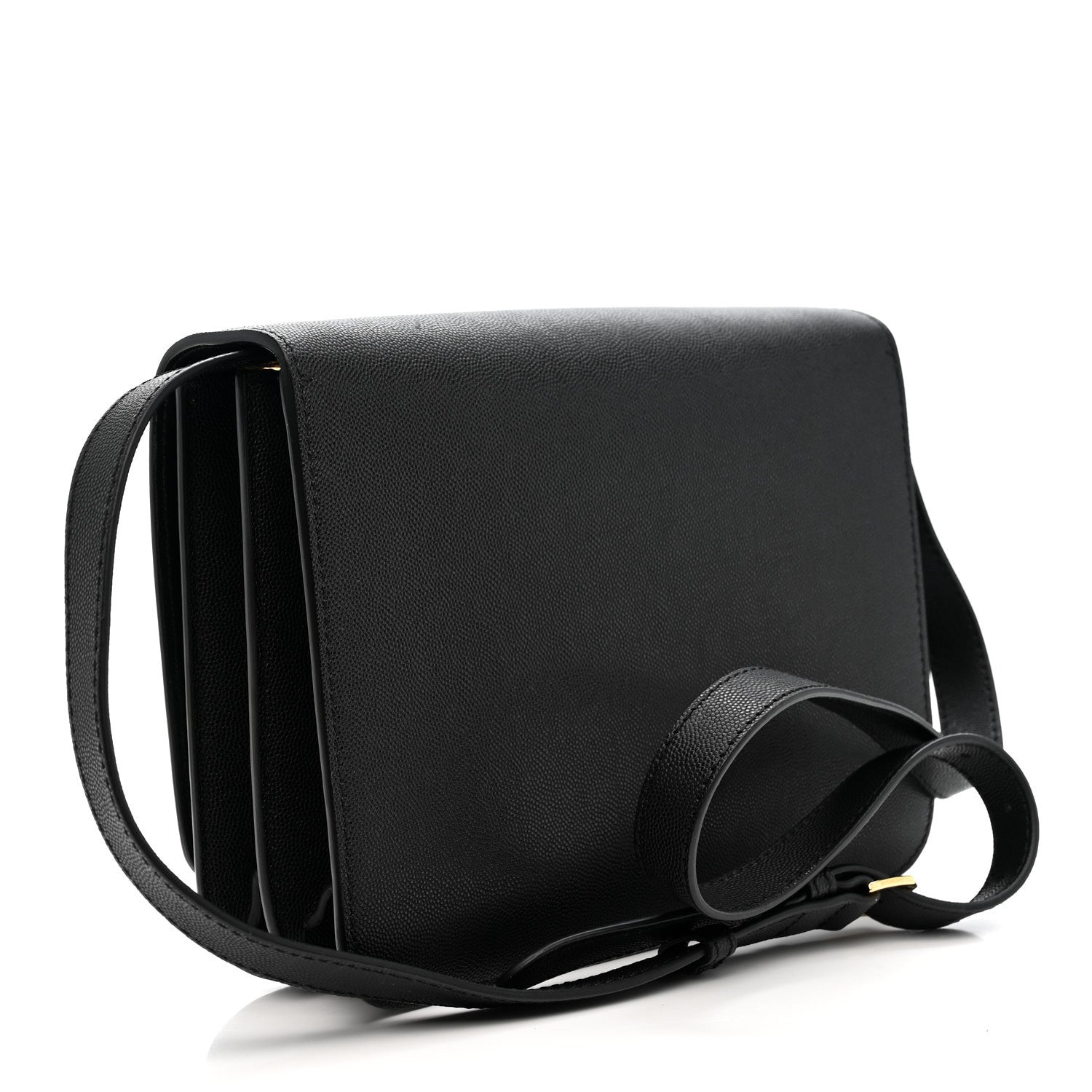 Burberry Grained Calfskin Medium TB Bag Black 2 of 9