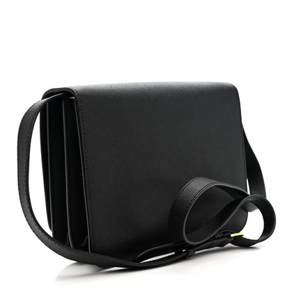 Burberry Grained Calfskin Medium TB Bag Black 2 of 9