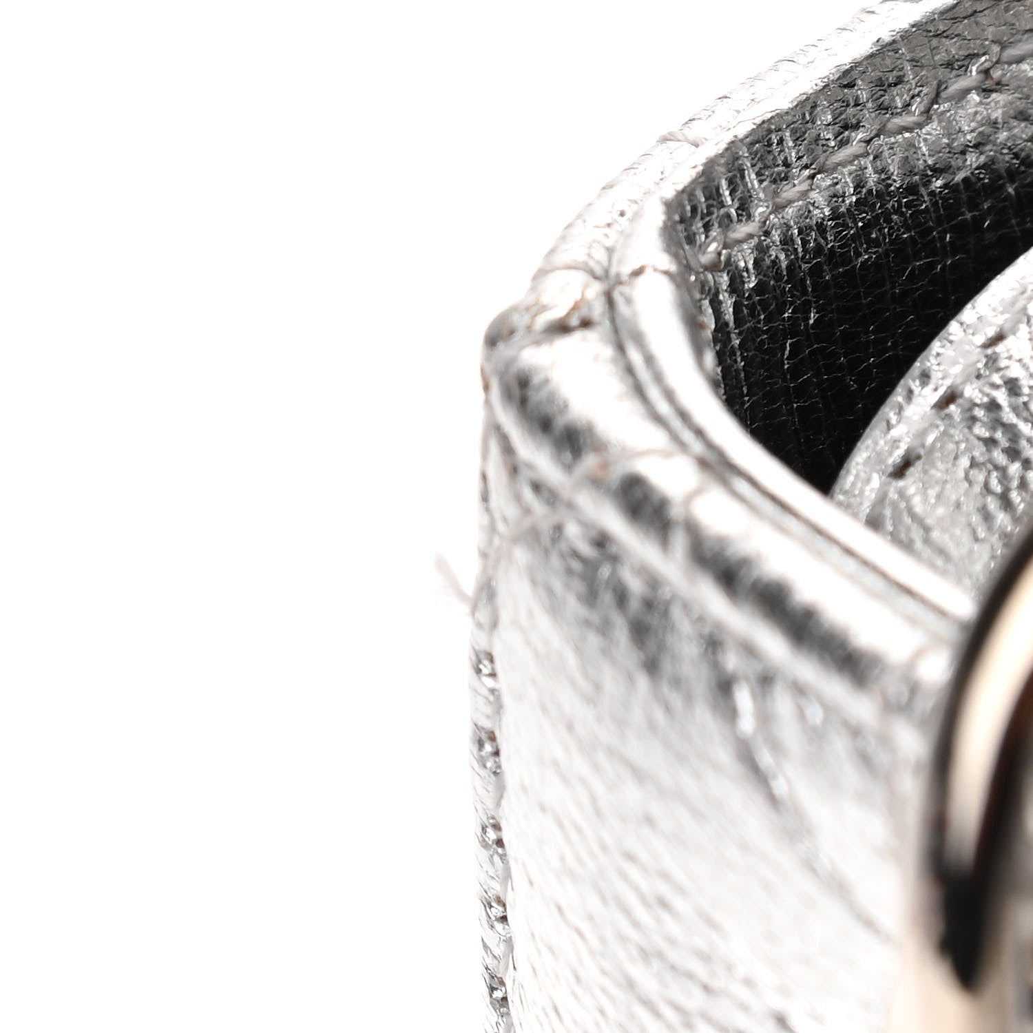 Christian Dior Metallic Grained Calfskin Cannage Small Lucky Badges My Lady Dior Silver 11 of 13