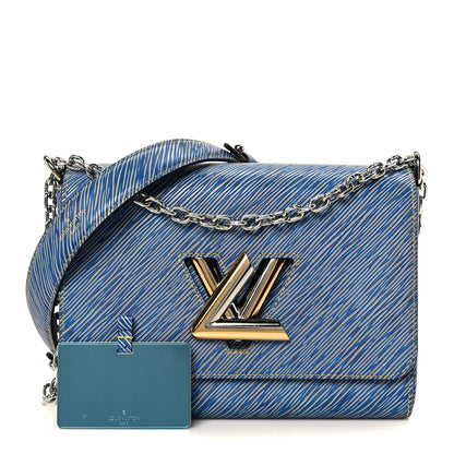Louis Vuitton Epi Twist Shoulder Bag MM Denim Light 3 of 13