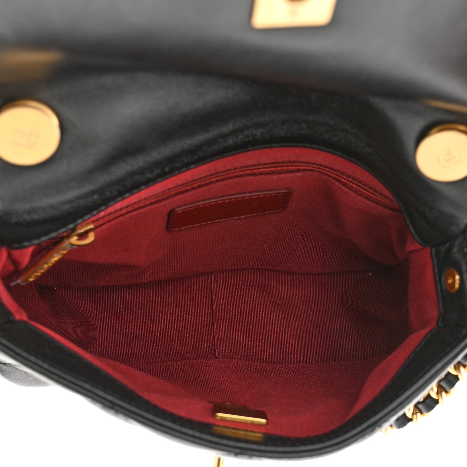 Chanel Lambskin Quilted Small Side Note Flap Black 5 of 12