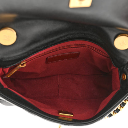 Chanel Lambskin Quilted Small Side Note Flap Black 5 of 12