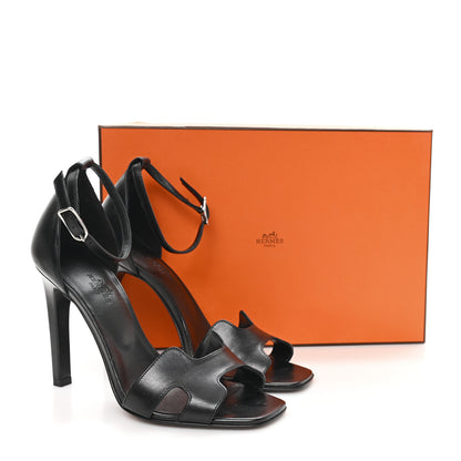 Hermes Calfskin Joy 105 Sandals 37 Black 11 of 11