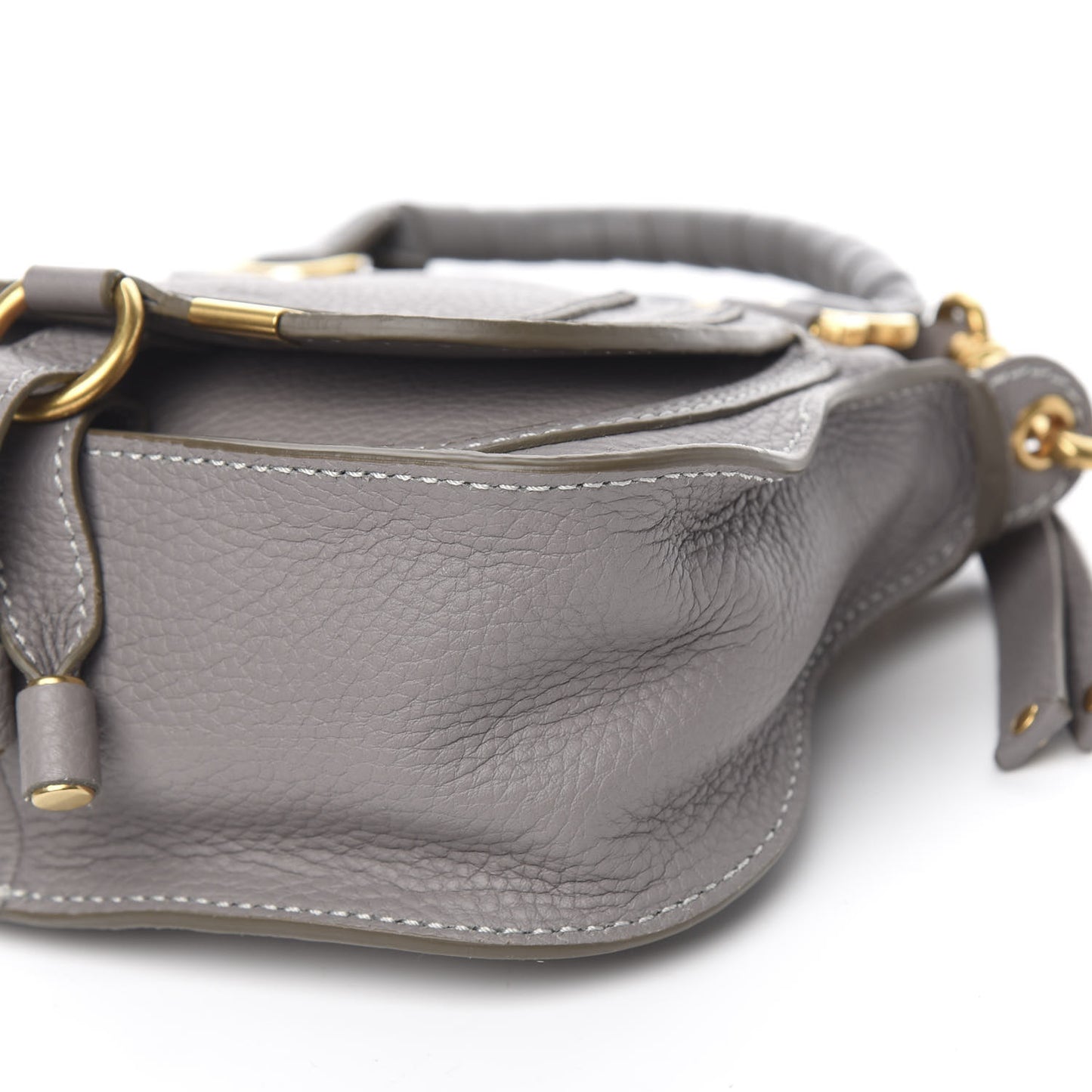Calfskin Mini Marcie Satchel Cashmere Grey