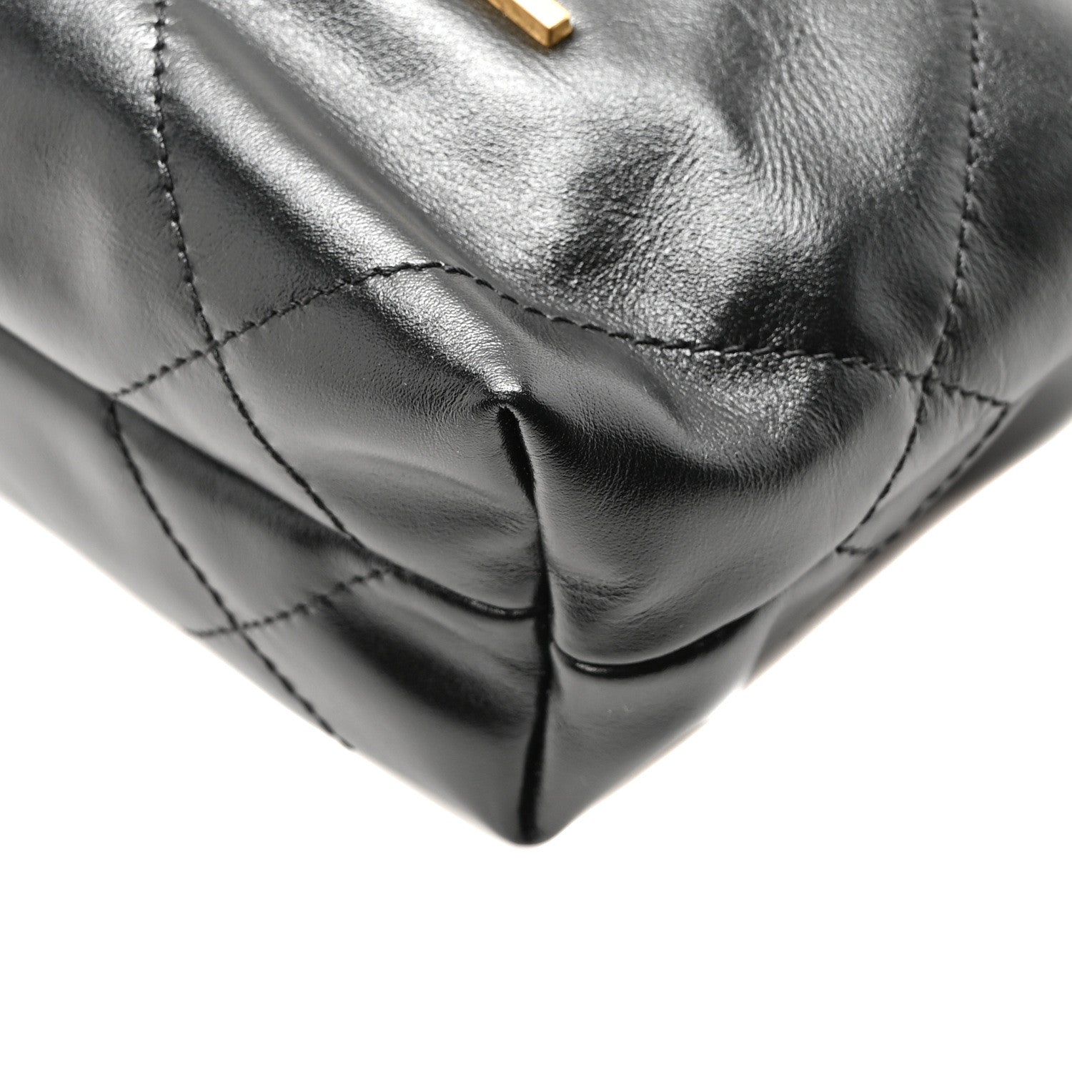 Chanel Shiny Calfskin Quilted Mini Chanel 22 Black 10 of 11