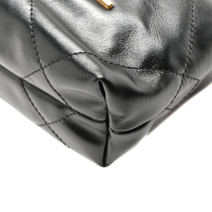 Chanel Shiny Calfskin Quilted Mini Chanel 22 Black 10 of 11