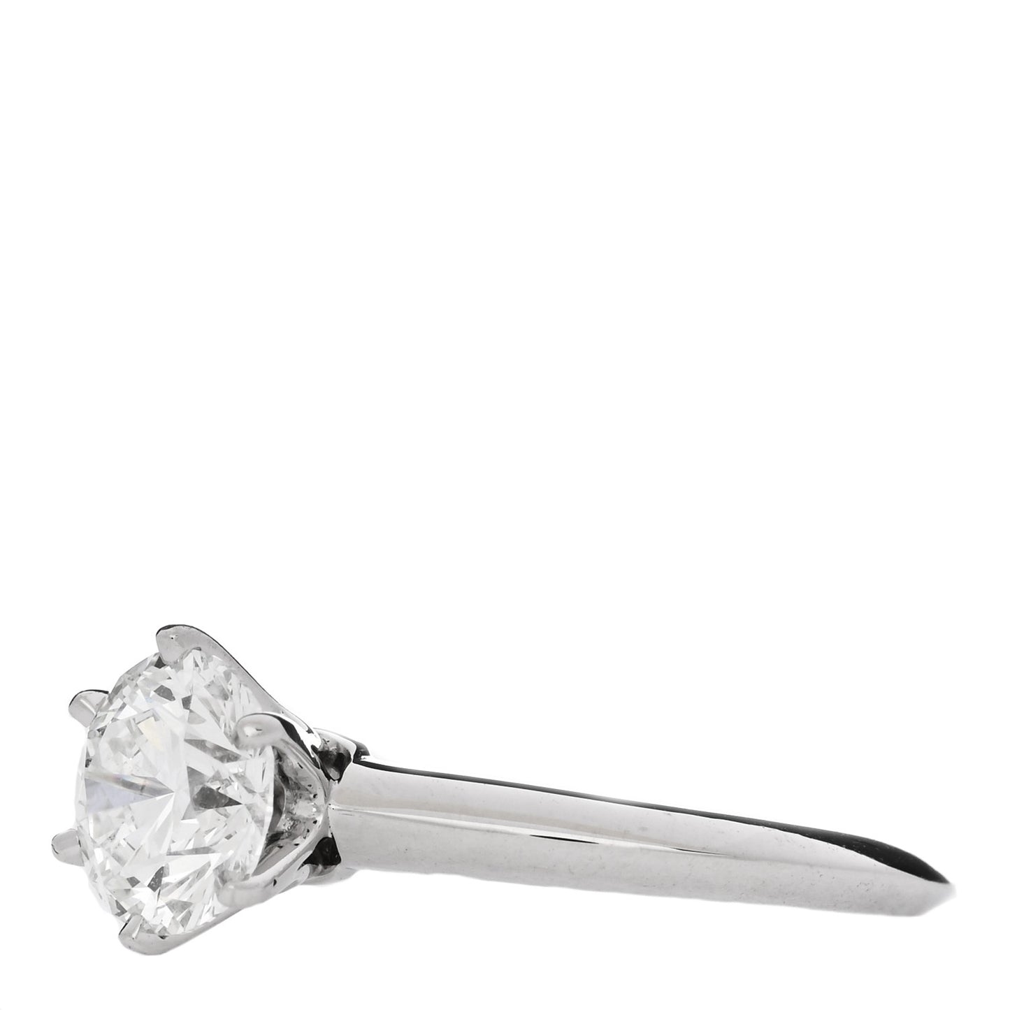 Platinum Diamond 1.62ct Solitaire Engagement Ring 54 7
