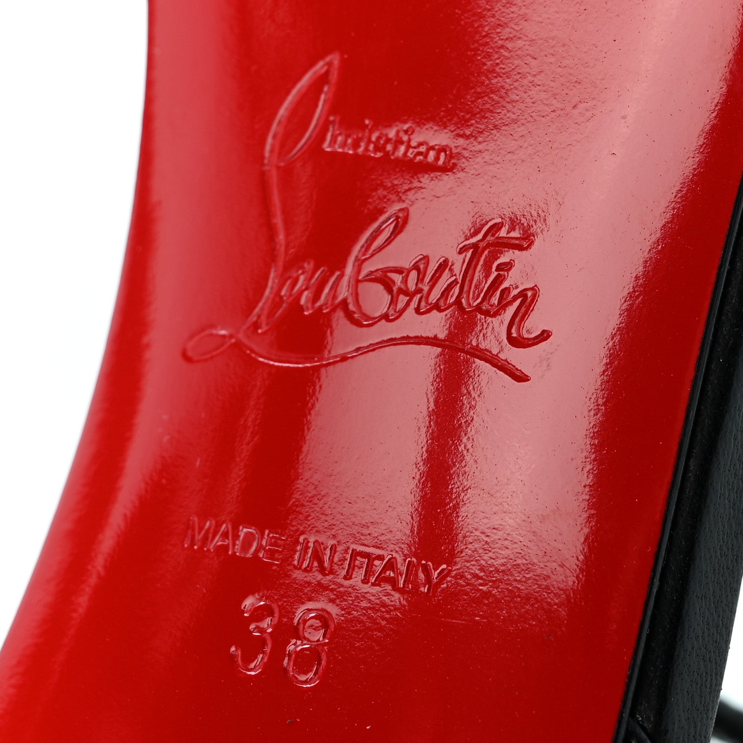 Christian Louboutin Nappa Loubi Girl 100 Sandals  38 Black 7 of 9